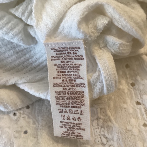 Free People Parisian Nights white long sleeve Boho embroidered top size XS Xsmal - Picture 12 of 12